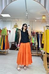 Áo sát nách lai bèo 2 bên linen tưng premium Cói Design