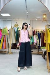 Áo sát nách lai bèo 2 bên linen tưng premium Cói Design