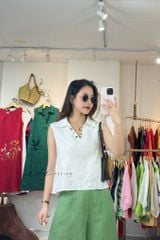 Quần 8 mảnh form váy linen tưng premium Cói Design