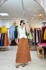 Chân váy 7 mảnh linen tưng premium Cói Design
