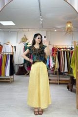 Áo cổ phối bèo linen tưng premium Cói Design