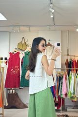 Quần 8 mảnh form váy linen tưng premium Cói Design