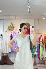 Đầm suông xoắn lưng linen tưng premium Cói Design