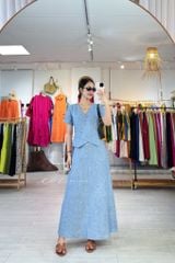 Chân váy 7 mảnh linen tưng premium Cói Design