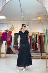 Chân váy 7 mảnh linen tưng premium Cói Design