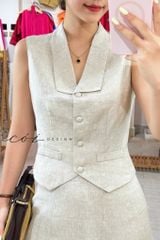 Chân váy 7 mảnh linen tưng premium Cói Design