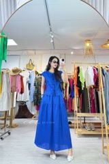 Chân váy dáng dài 1 tầng linen tưng premium Cói Design