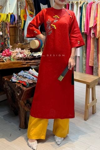Áo dài Mộc Xuân Cói Design