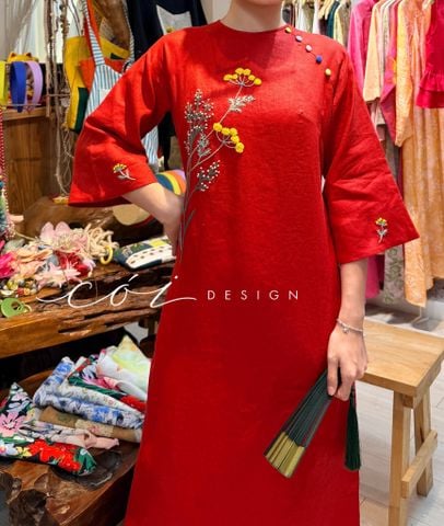 Áo dài Mộc Xuân Cói Design