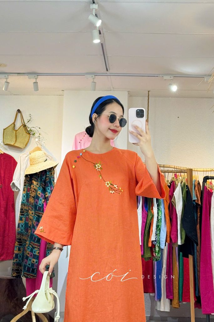 Áo dài Mộc Xuân Cói Design
