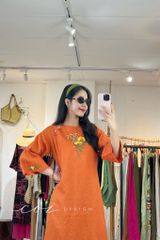 Áo dài thêu Nhụy Nắng Cói Design