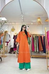 Áo dài thêu Nhụy Nắng Cói Design