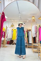 Quần 8 mảnh form váy linen tưng premium Cói Design