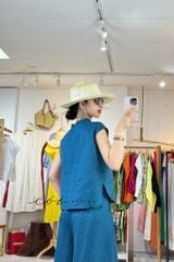 Quần 8 mảnh form váy linen tưng premium Cói Design