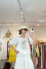 Áo thêu tay Vườn Hoa Nhỏ Cói Design