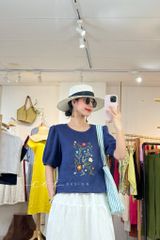 Áo thêu tay Vườn Hoa Nhỏ Cói Design