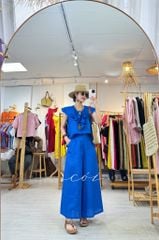 Áo cổ phối bèo linen tưng premium Cói Design