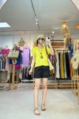 Áo xoắn lưng linen tưng premium Cói Design