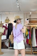 Áo xoắn lưng linen tưng premium Cói Design