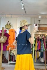 Áo cổ tim thêu Hoa Nắng Nhẹ Cói Design