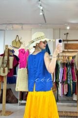 Áo thêu bông lúa non linen tưng premium Cói Design