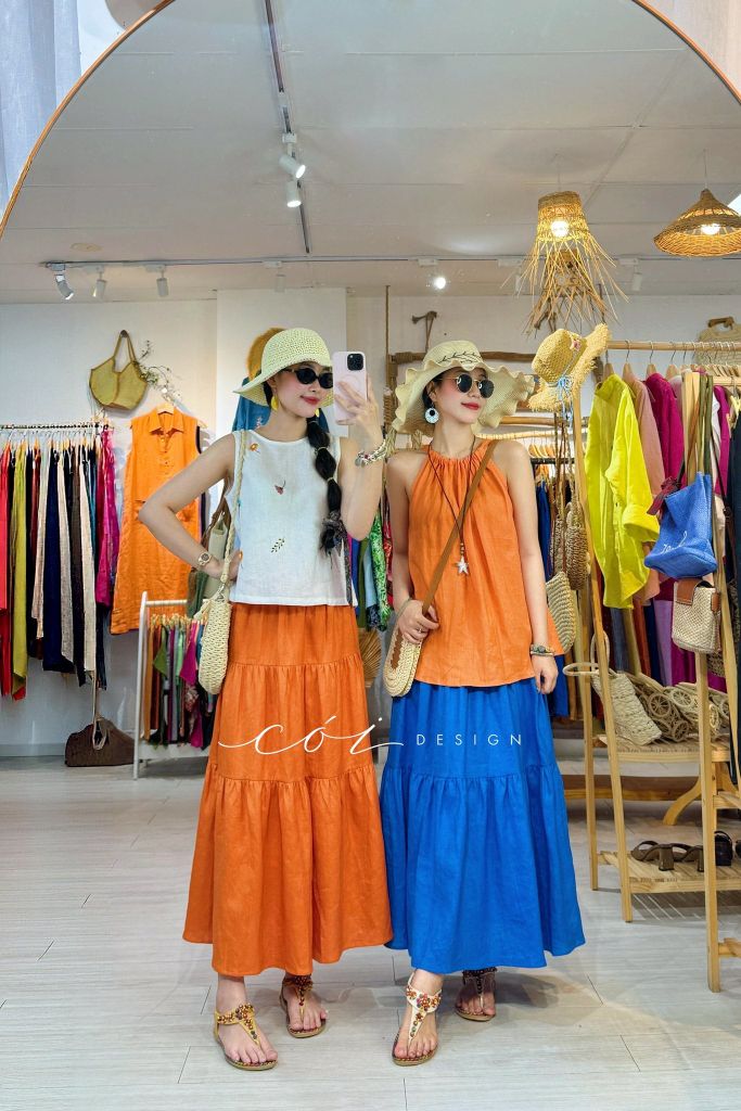 Áo yếm linen tưng premium Cói Design