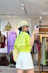 Áo sơ mi bo thun linen tưng premium Cói Design