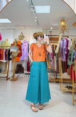 Quần 8 mảnh form váy linen tưng premium Cói Design