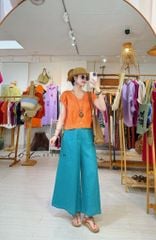 Quần 8 mảnh form váy linen tưng premium Cói Design