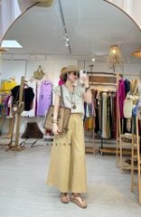 Quần 8 mảnh form váy linen tưng premium Cói Design