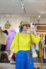 Quần baggy linen tưng premium Cói Design