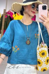 Áo lồng đèn thêu hoa Cói Design