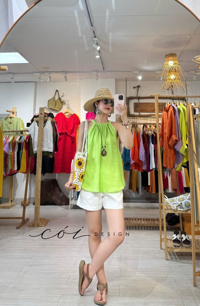 Áo yếm linen tưng premium Cói Design