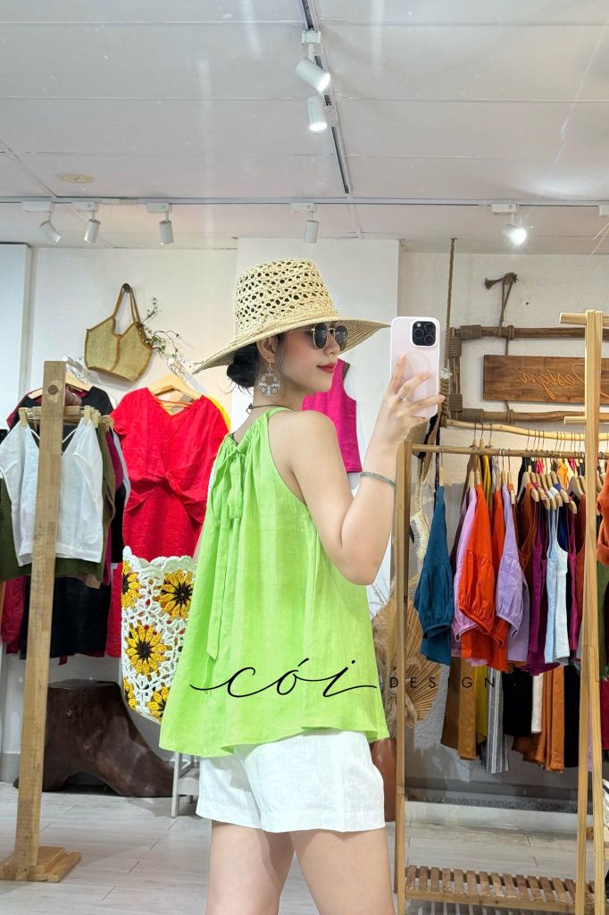 Áo yếm linen tưng premium Cói Design