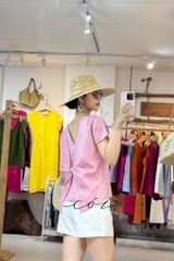 Áo xoắn lưng linen tưng premium Cói Design