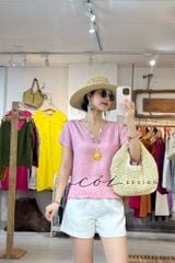 Áo xoắn lưng linen tưng premium Cói Design