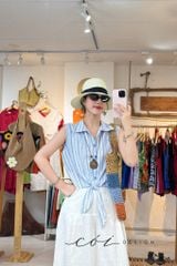 Quần xếp ly 2 túi sau linen tưng premium Cói Design
