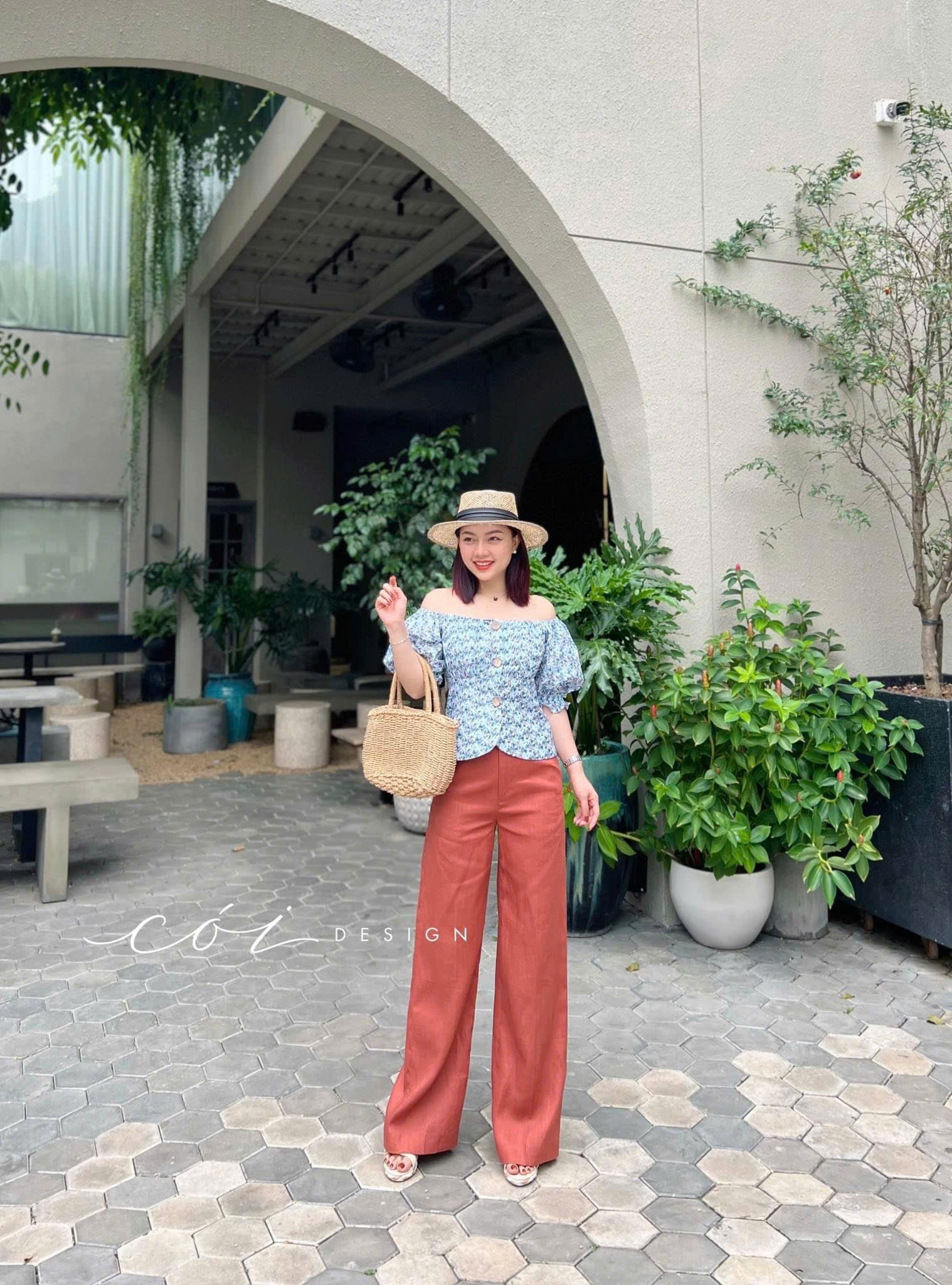 Quần suông linen tưng premium Cói Design