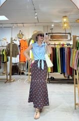 Chân váy 8 mảnh đuôi cá linen tưng premium Cói Design