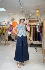 Quần 8 mảnh form váy linen tưng premium Cói Design