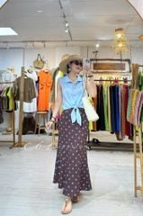 Chân váy 8 mảnh đuôi cá linen tưng premium Cói Design