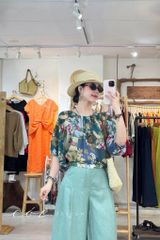 Quần xếp ly 2 túi sau linen tưng premium Cói Design