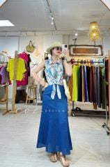 Chân váy 8 mảnh đuôi cá linen tưng premium Cói Design