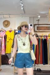 Quần short blazer linen tưng prenium  Cói Design