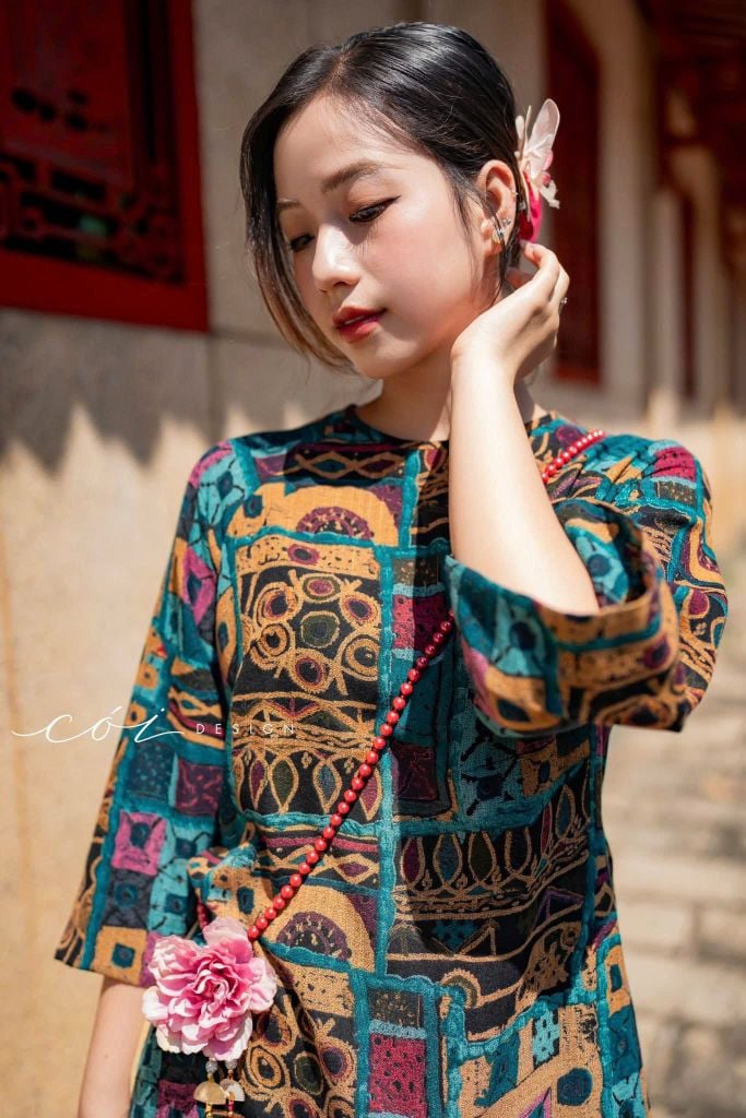 Áo dài Sắc Đồ Hoạ Cói Design