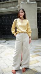 Quần suông linen tưng premium Cói Design