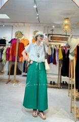Quần xếp ly 2 túi sau linen tưng premium Cói Design