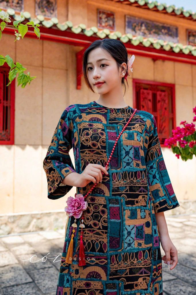 Áo dài Sắc Đồ Hoạ Cói Design