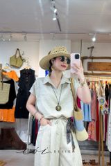 Quần baggy linen tưng premium Cói Design