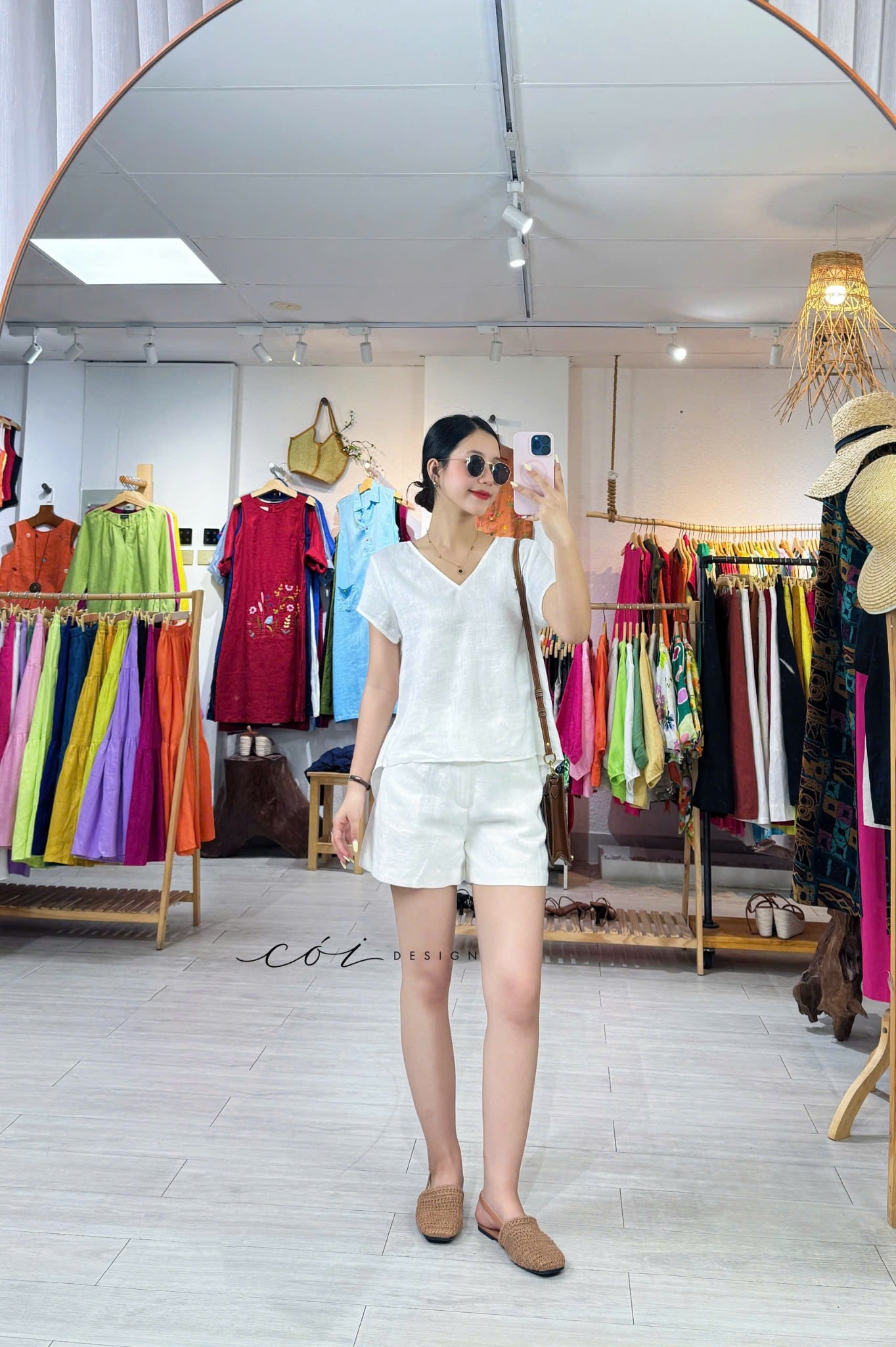 Áo xoắn lưng linen tưng premium Cói Design